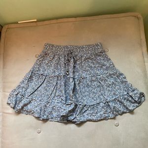 Floral mini skirt